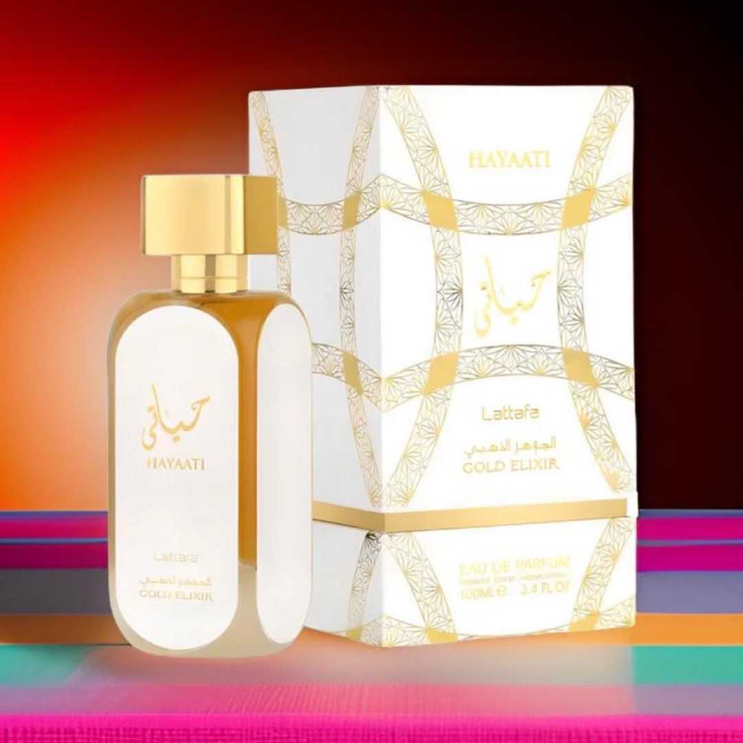 buy Hayaati Gold Elixir Unisex Perfume 100ml EDP By Lattafa mysamu.co.uk